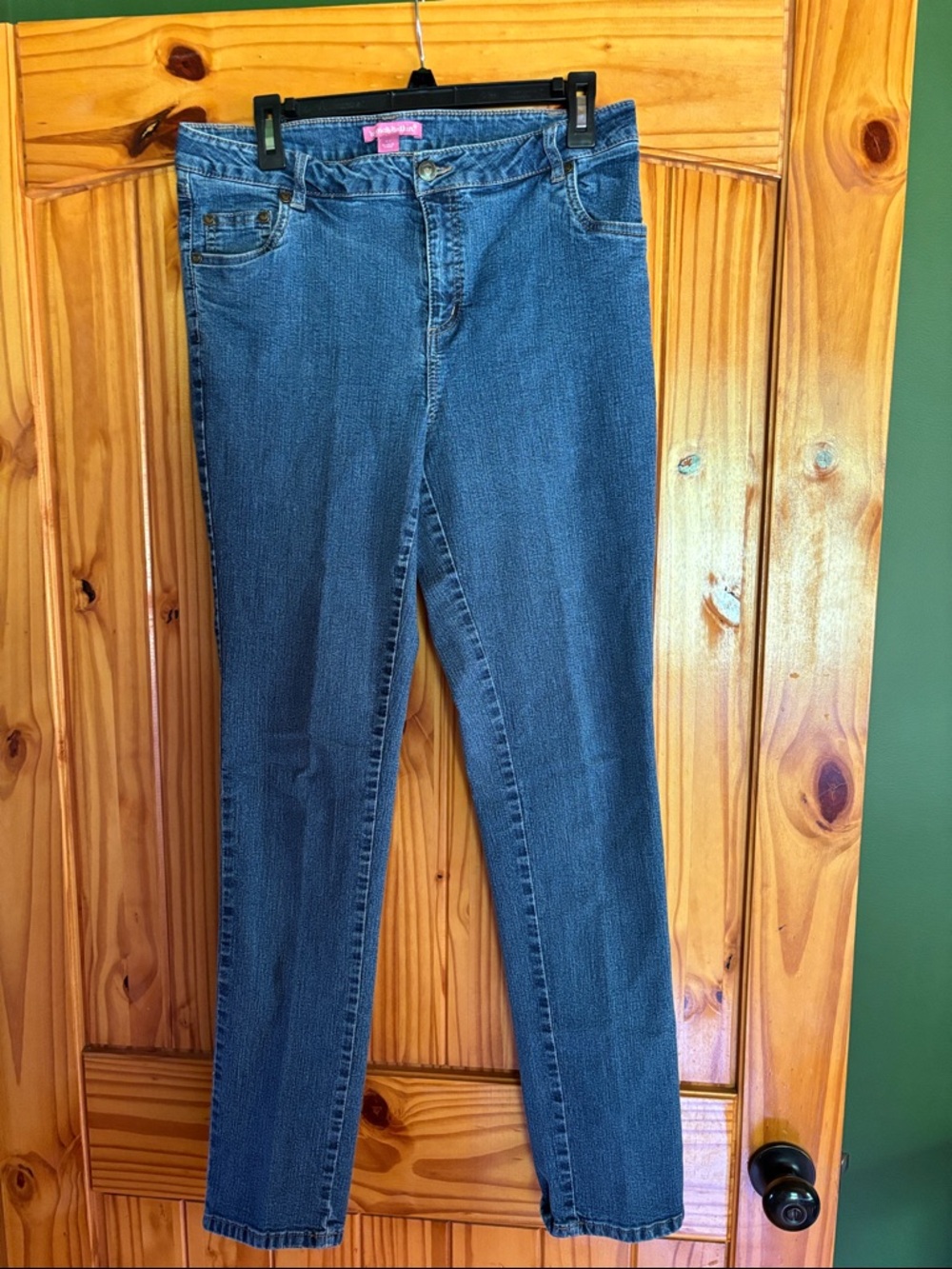 Woman Within Midwash Blue Skinny Jeans